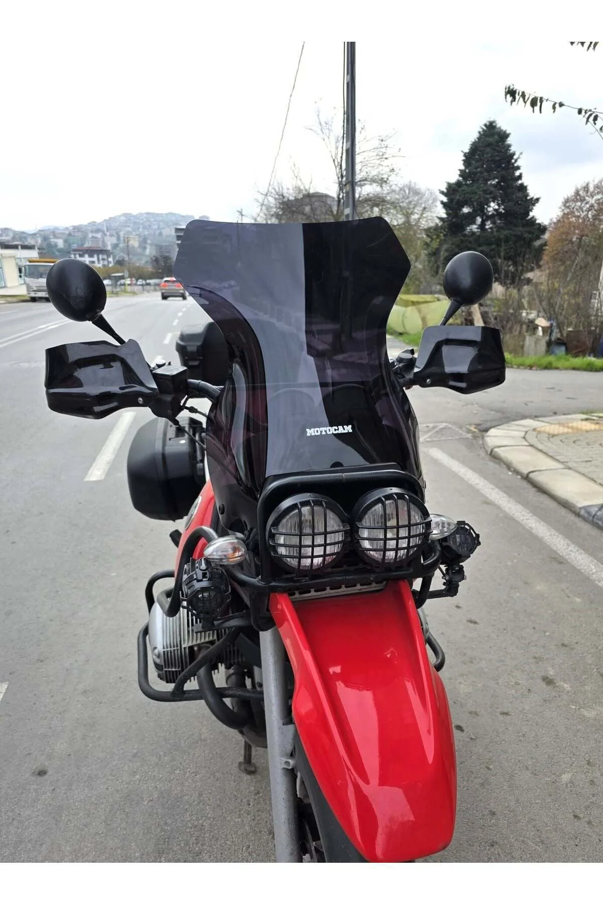 Bmw R 1100 GS Ön Cam 1993-1999 Model 58cm Siyah Renkli 4mm