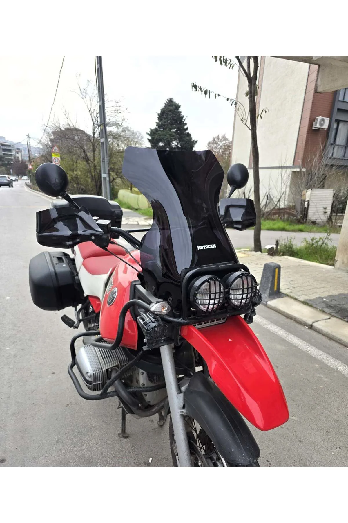 Bmw R 1100 GS Ön Cam 1993-1999 Model 58cm Siyah Renkli 4mm