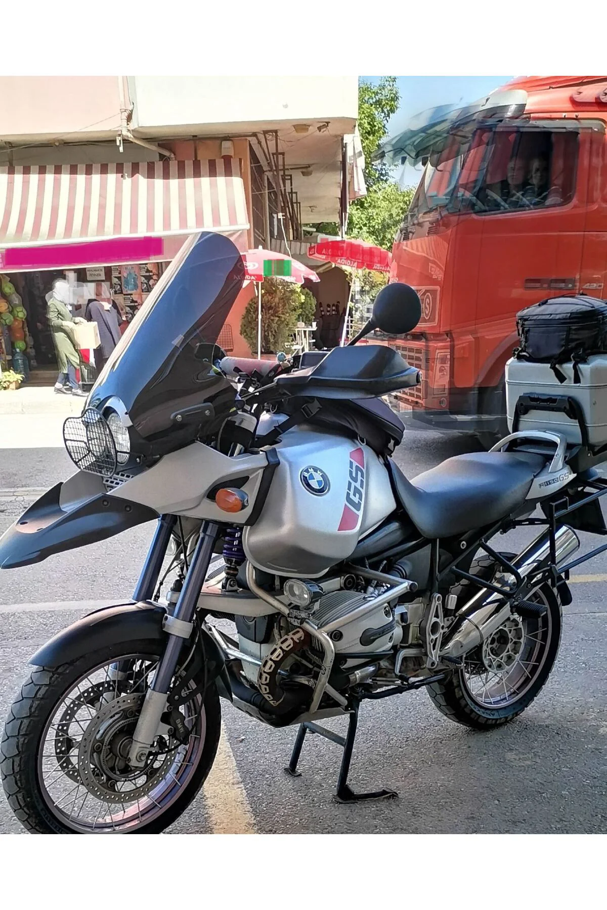 Bmw R 1150 ADV Ön Cam 2002-2006 Model 57cm Siyah Renkli 4mm