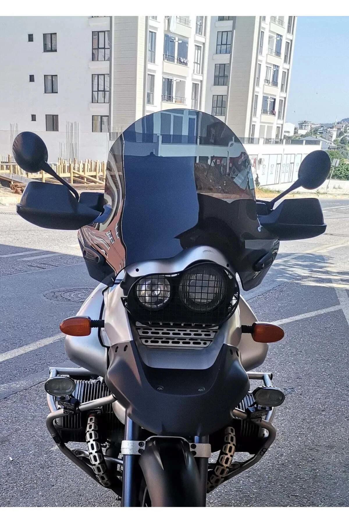 Bmw R 1150 ADV Ön Cam 2002-2006 Model 57cm Siyah Renkli 4mm