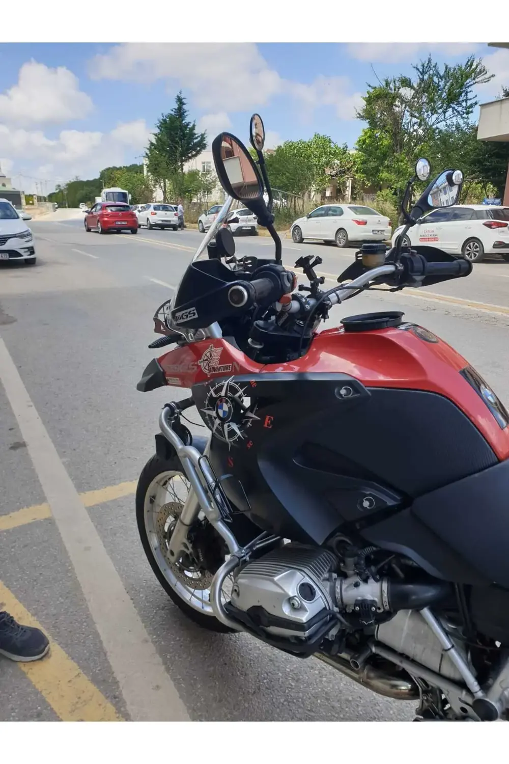 Bmw R 1200 GS Ön Cam 2004 2012 Model 40cm Şeffaf Renkli 4mm ORTA