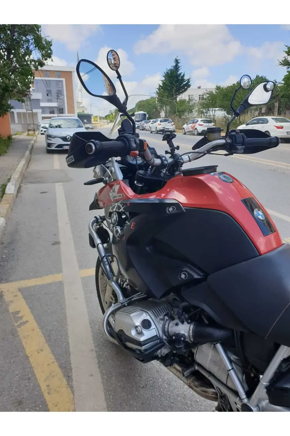 Bmw R 1200 GS Ön Cam 2004 2012 Model 40cm Şeffaf Renkli 4mm ORTA