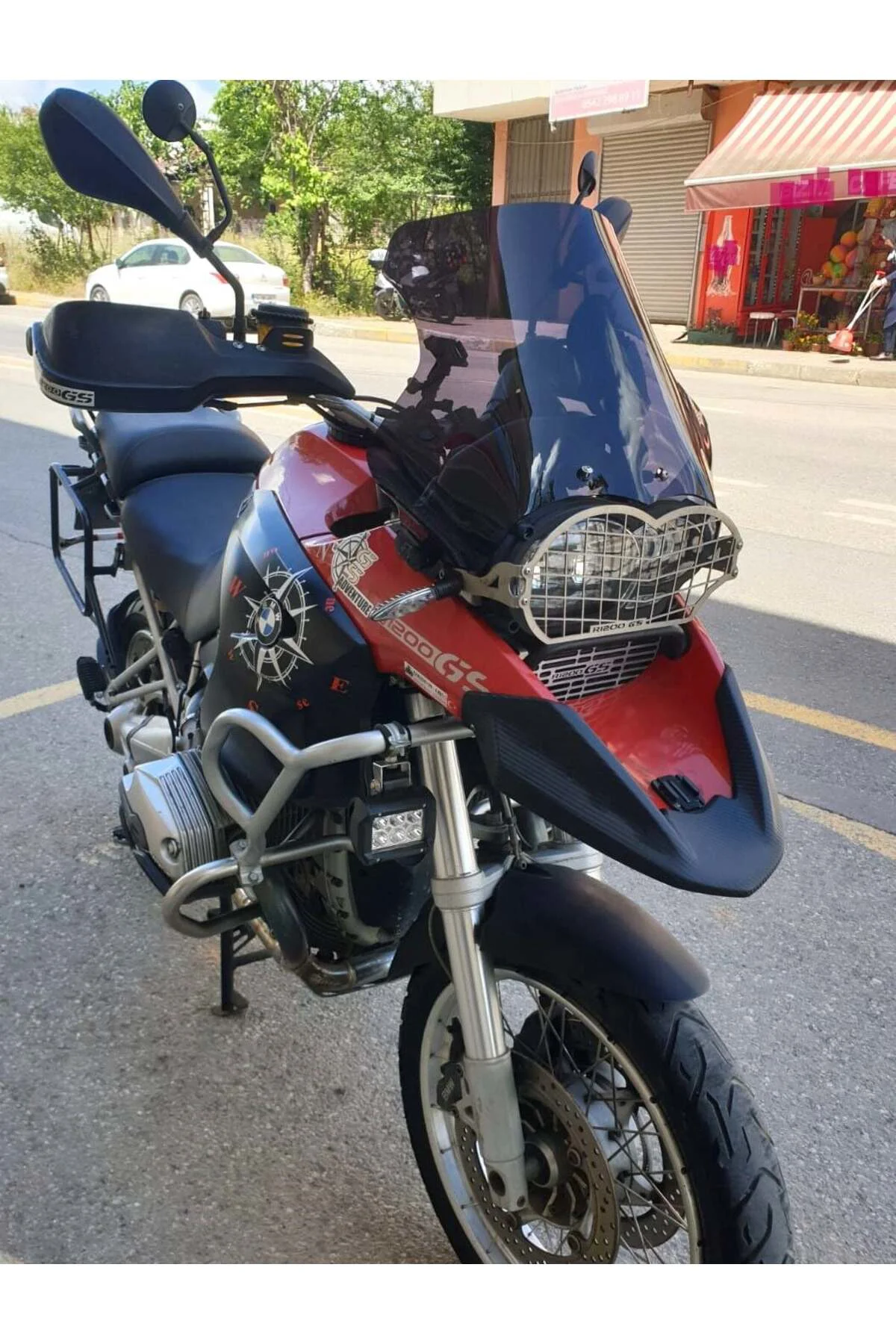 Bmw R 1200 GS Ön Cam 2004-2012 Model 50cm Siyah Renkli 4mm UZUN