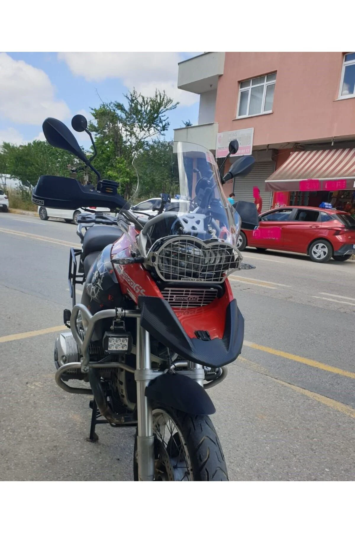 Bmw R 1200 GS Ön Cam 2004-2012 Model 50cm Şeffaf Renkli 4mm UZUN