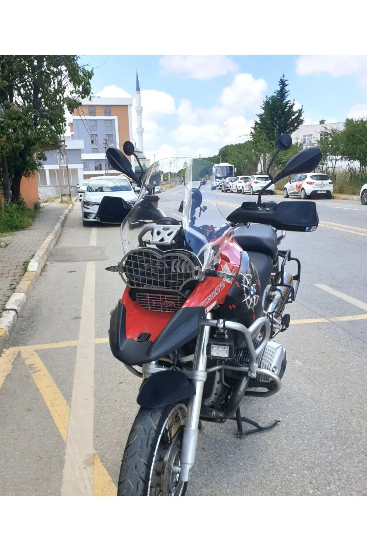 Bmw R 1200 GS Ön Cam 2004-2012 Model 50cm Şeffaf Renkli 4mm UZUN
