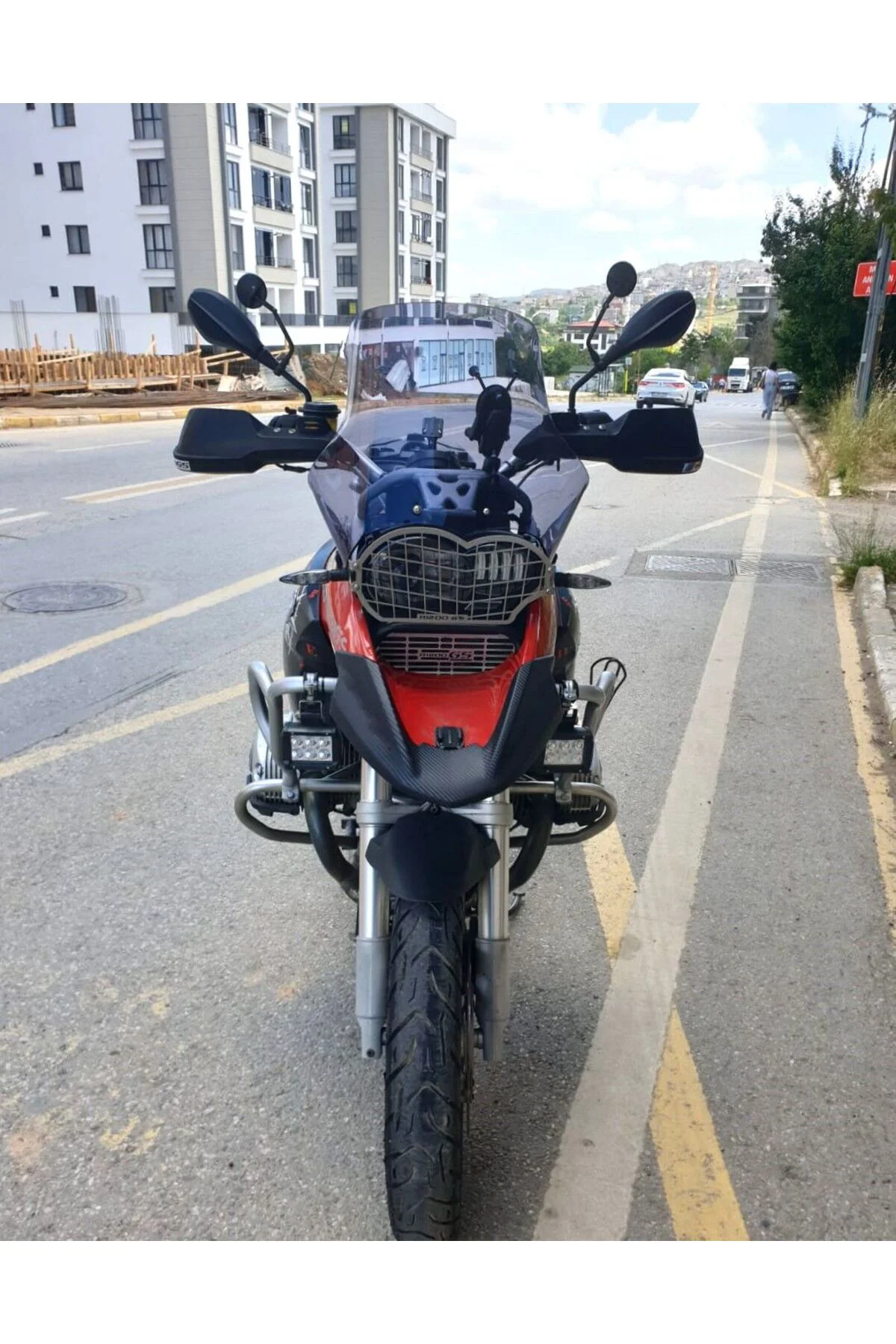 Bmw R 1200 GS Ön Cam 2004-2012 Model 40cm Füme Renkli 4mm KISA