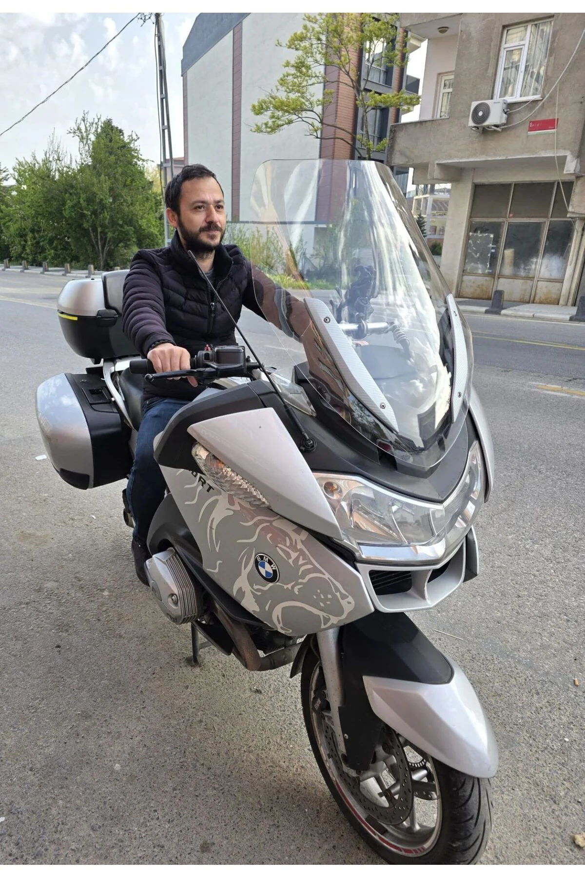 Bmw R 1200 RT Ön Cam 2005-2015 Model 70cm Şeffaf Renkli 4mm
