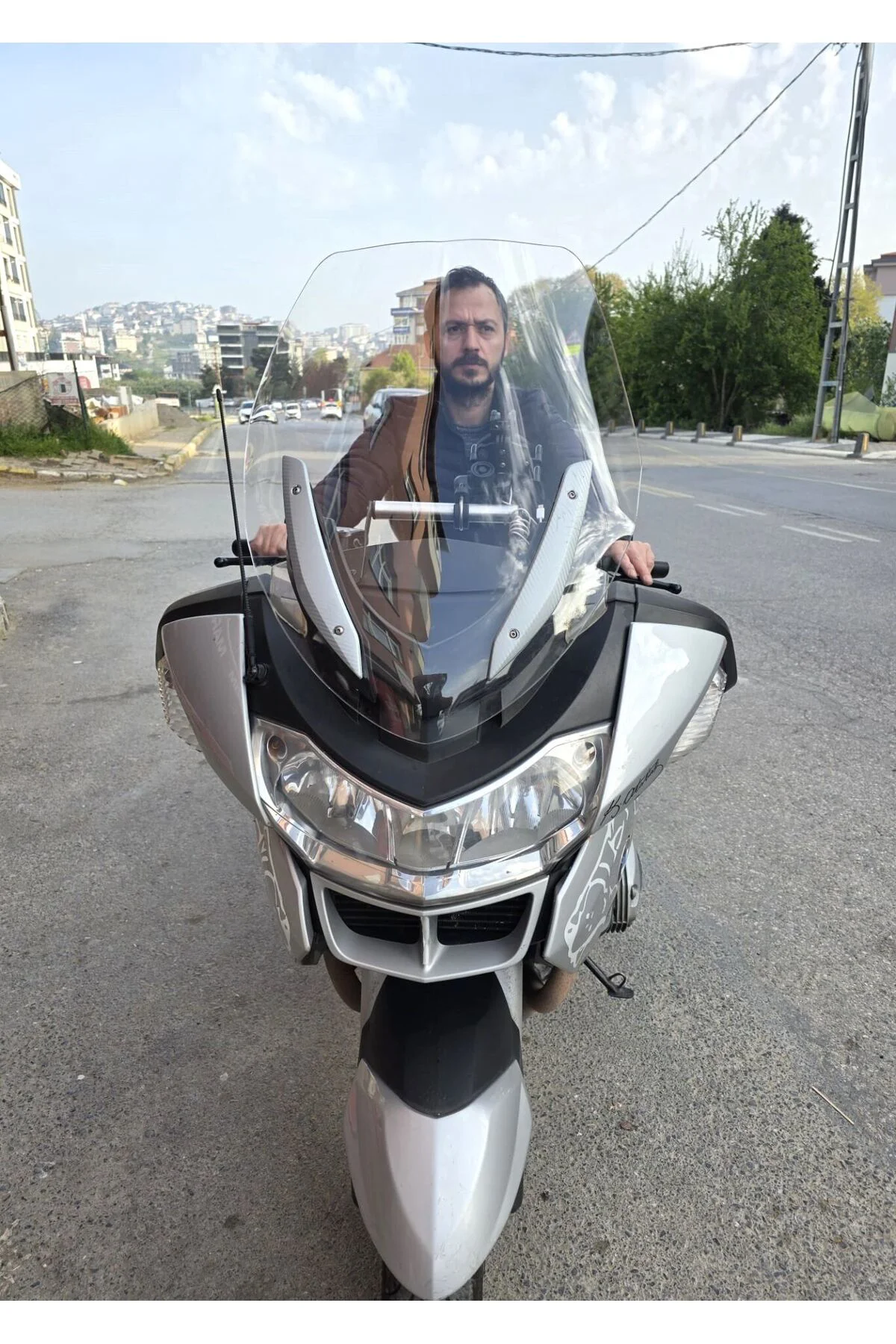 Bmw R 1200 RT Ön Cam 2005-2015 Model 70cm Şeffaf Renkli 4mm