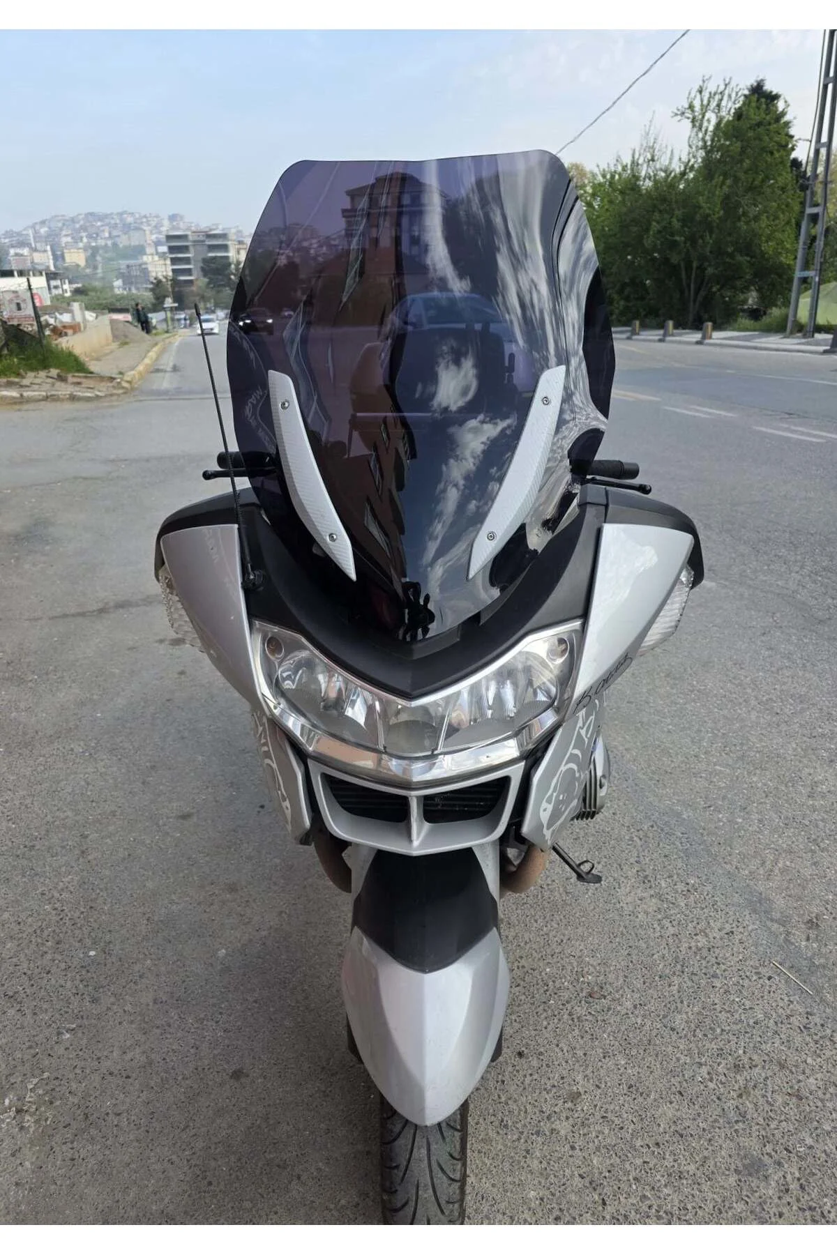 Bmw R 1200 RT Ön Cam 2005-2015 Model 70cm Siyah Renkli 4mm