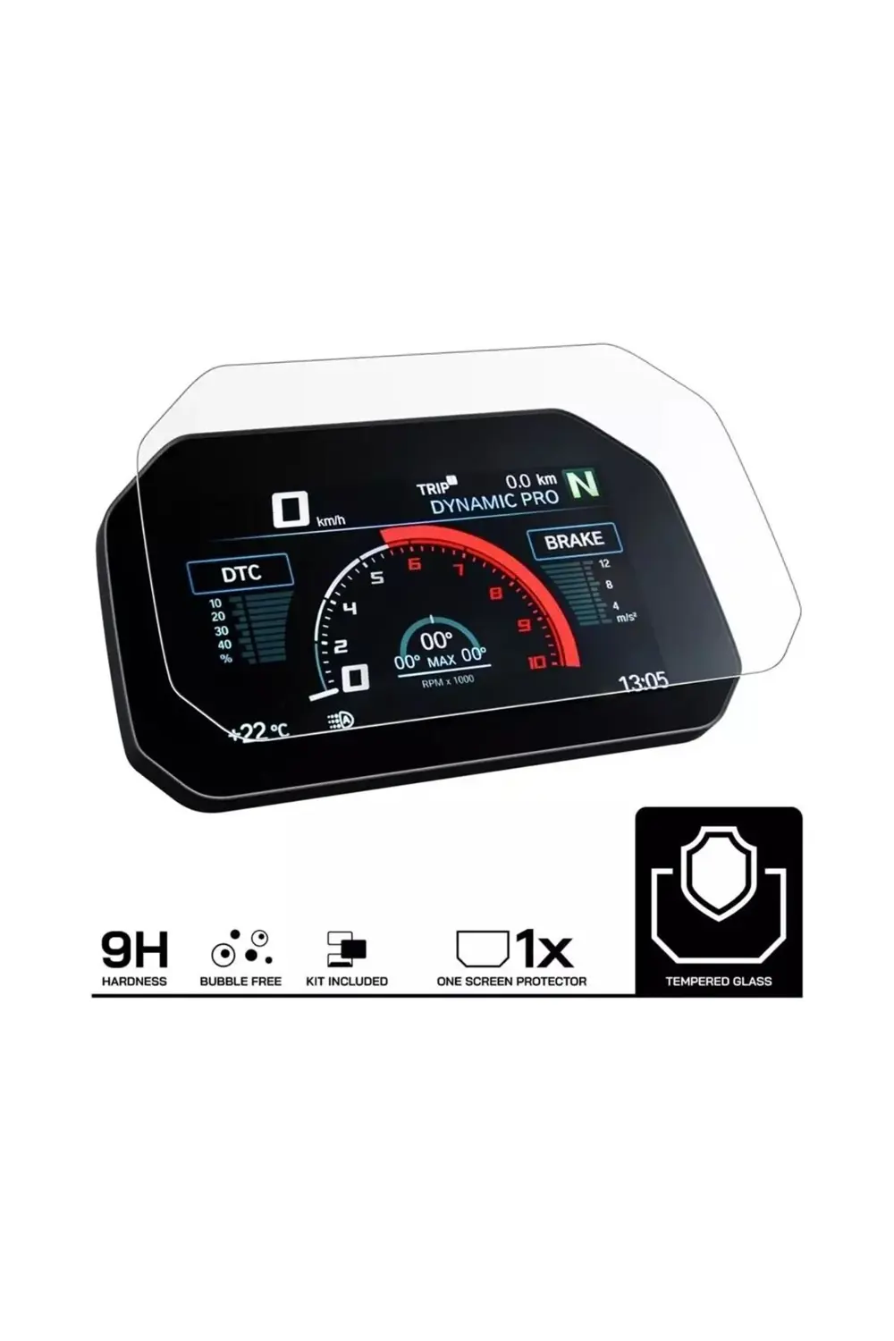 BMW S1000 Rr Xr 6.5 inç TFT Gösterge uyumlu HD 9H Temperli Ekran