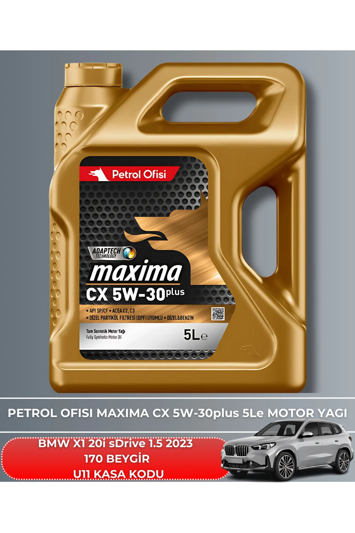 BMW X1 20i sDrive 1.5 2023 170 BEYGİR FİLTRE - YAĞ BAKIM SETİ