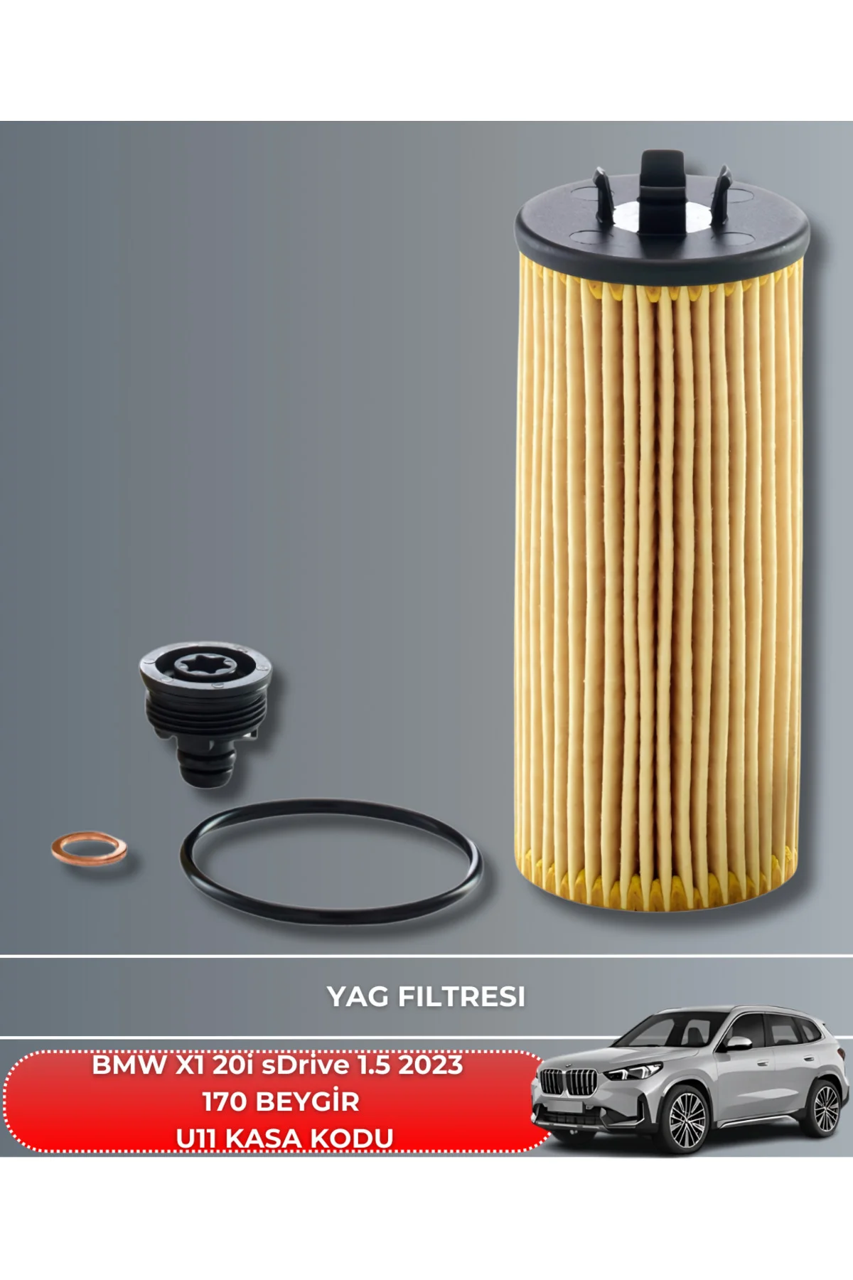 BMW X1 20i sDrive 1.5 2023 170 BEYGİR FİLTRE - YAĞ BAKIM SETİ