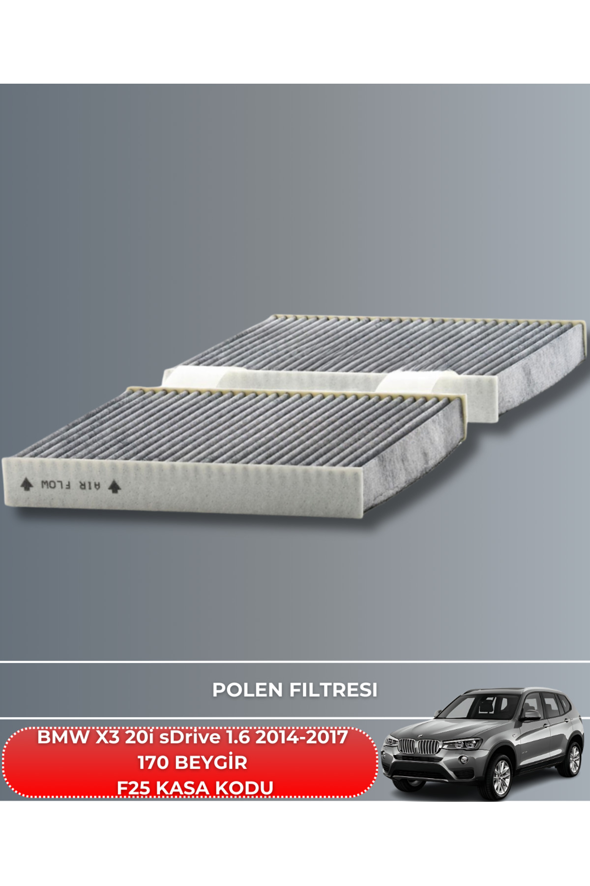 Sardes Bmw X3 20İ Sdrive 1.6 2014-2015-2016-2017 170 Beygir Filtre - Yağ