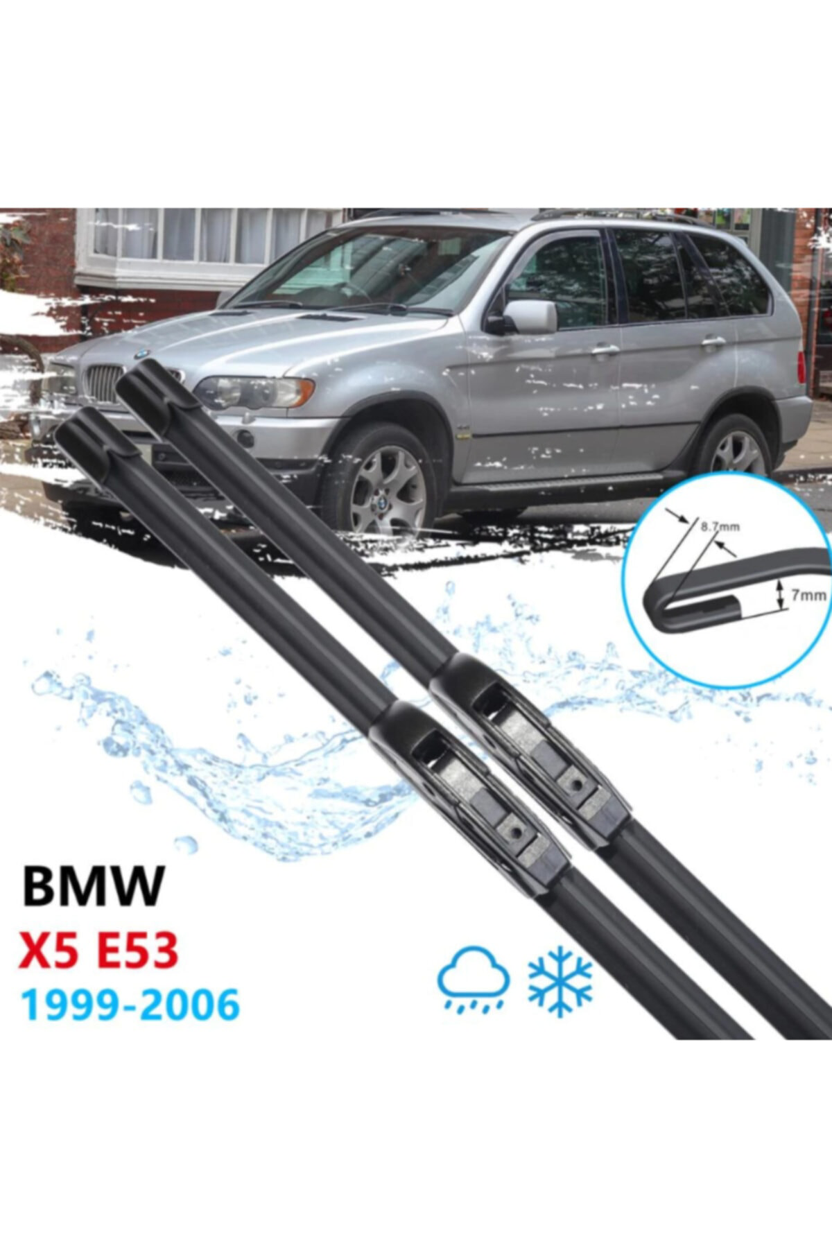 Fesan Bmw X5 E53 Kasa Ön Cam Muz Silecek Takımı 1999-2006
