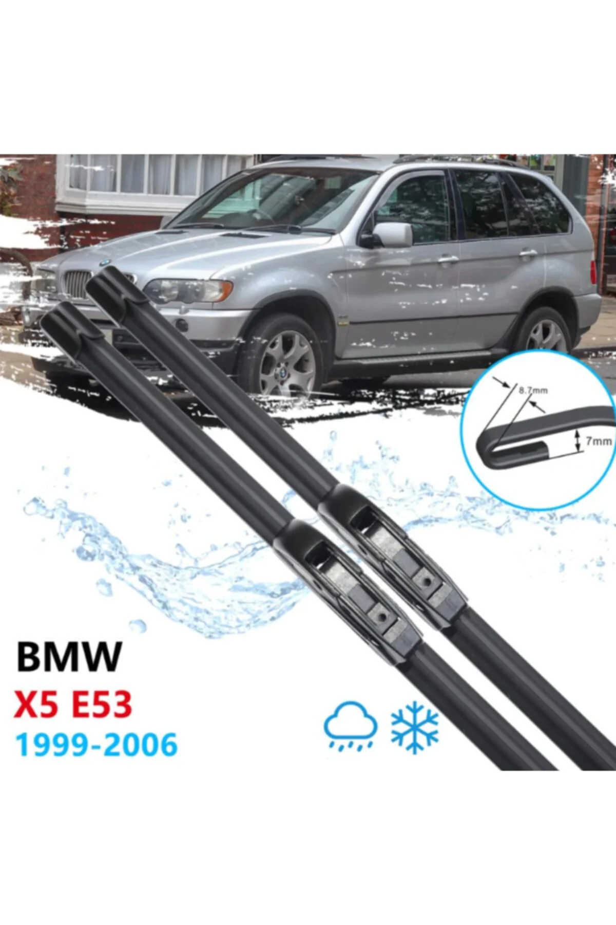 Bmw X5 E53 Kasa Ön Cam Muz Silecek Takımı 1999-2006