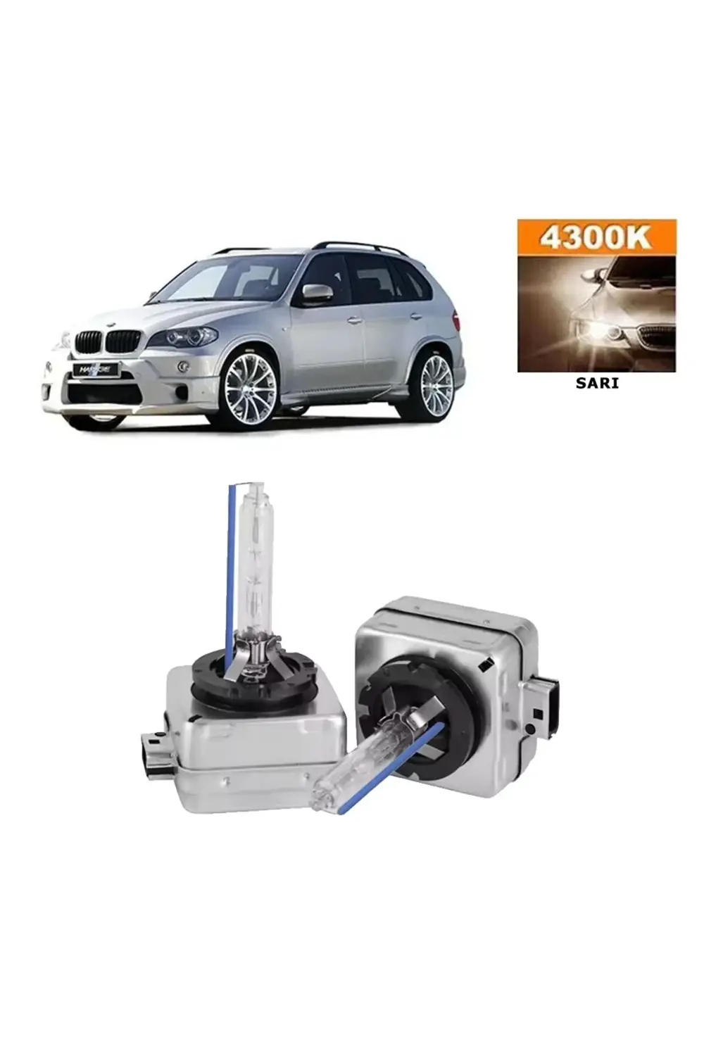 BMW X5 Serisi E70 2007-2013 Xenon D1S / D1R 4300K Sarı HID Xenon