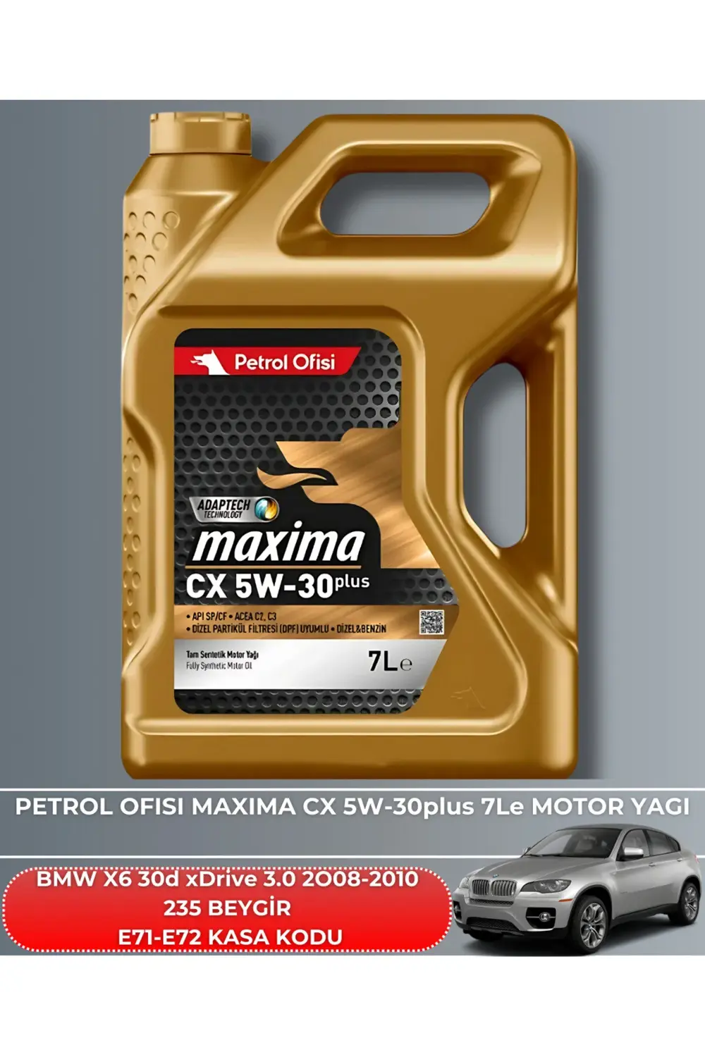 BMW X6 30d xDrive 3.0 2008-2009-2010 235 BEYGİR FİLTRE - YAĞ BAKI