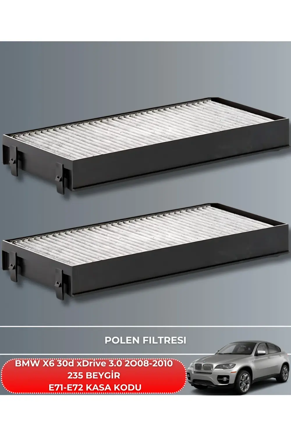 BMW X6 30d xDrive 3.0 2008-2009-2010 235 BEYGİR FİLTRE - YAĞ BAKI