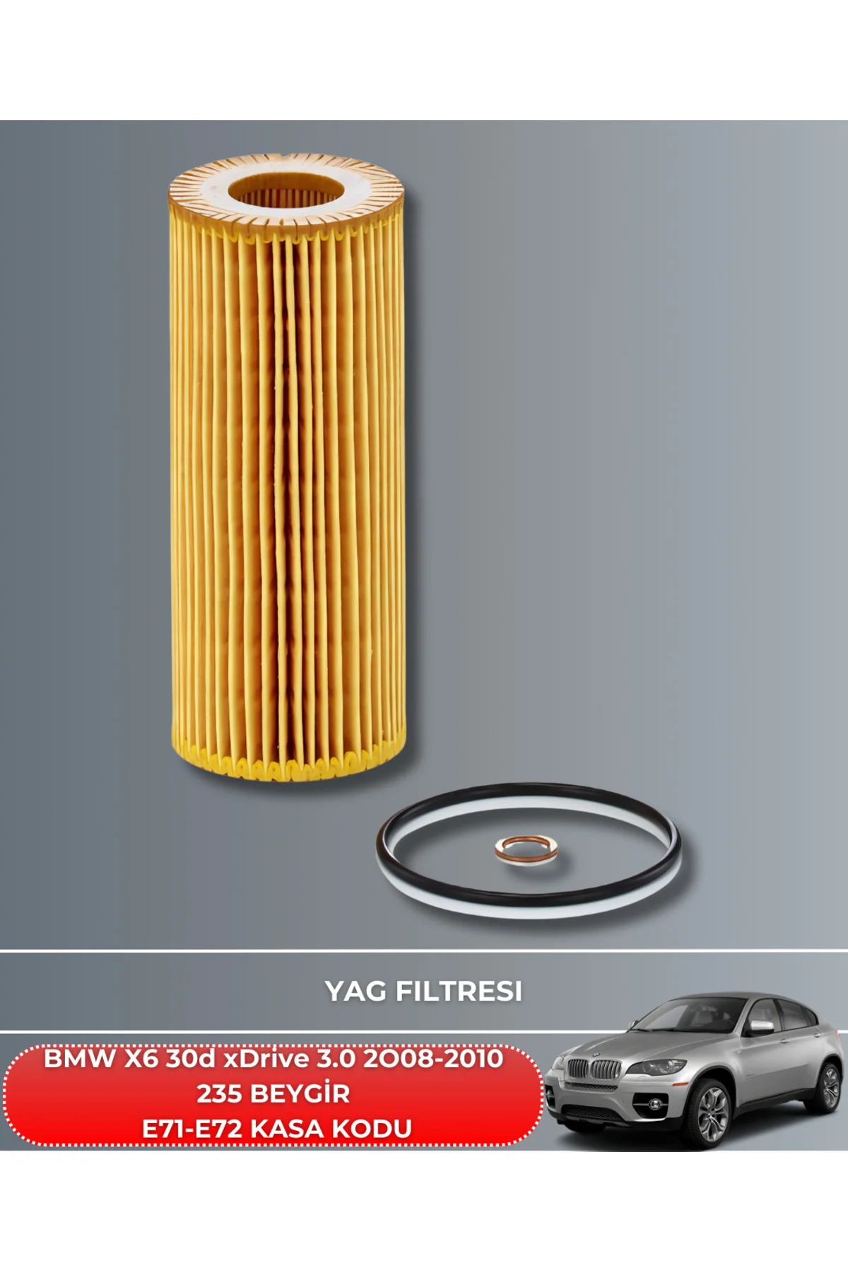 BMW X6 30d xDrive 3.0 2008-2009-2010 235 BEYGİR HAVA YAĞ POLEN Fİ
