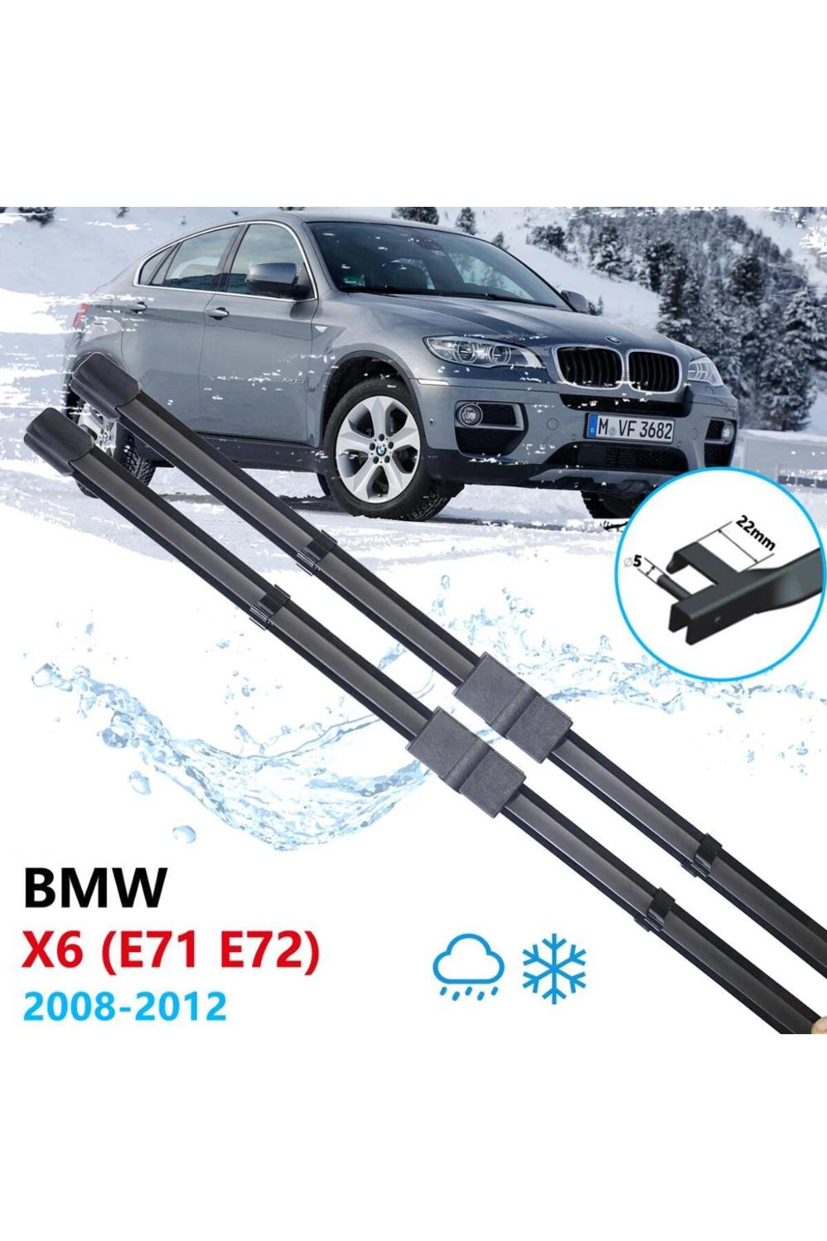 Delco Bmw X6 E71 E72 Ön Cam Muz Silecek Takimi 2008--2012