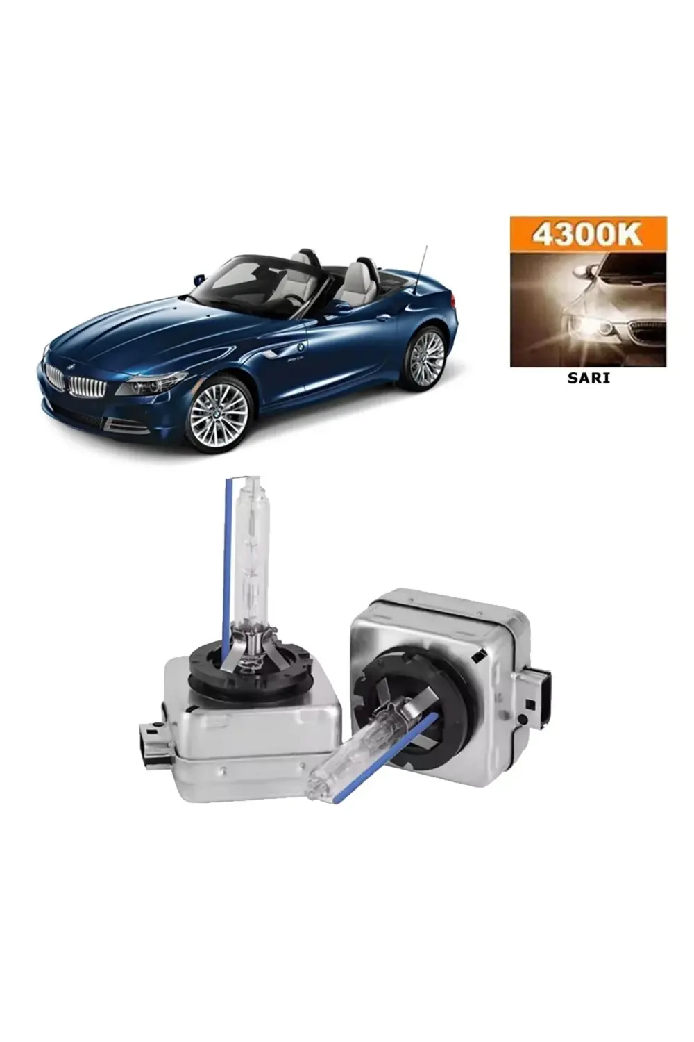 BMW Z4 Serisi E89 Xenon D1S / D1R 4300K Sarı HID Xenon Ampul 2 Ad