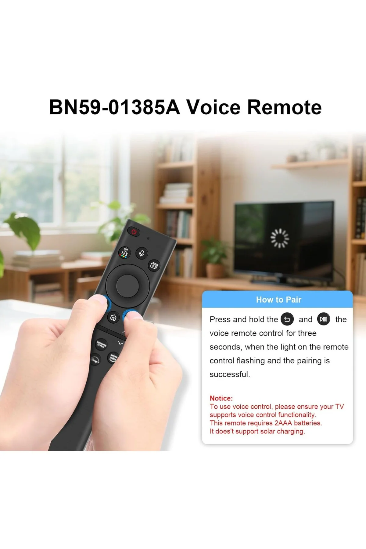 BN59-01385A için Uyumlu evrensel uzaktan kumanda, Samsung uzaktan kumanda Smart TV için yedek uz