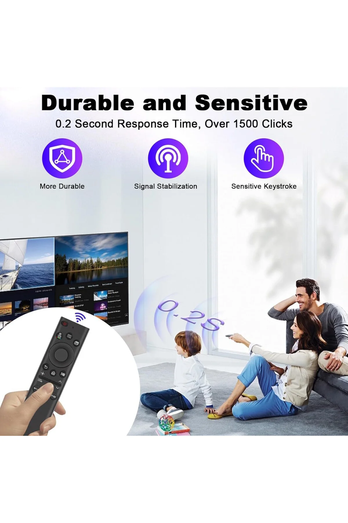 BN59-01385A Yedek Uzaktan Kumanda Tüm Samsung Televizyonlar LED QLED UHD SUHD HDR LCD Smart TV'ler