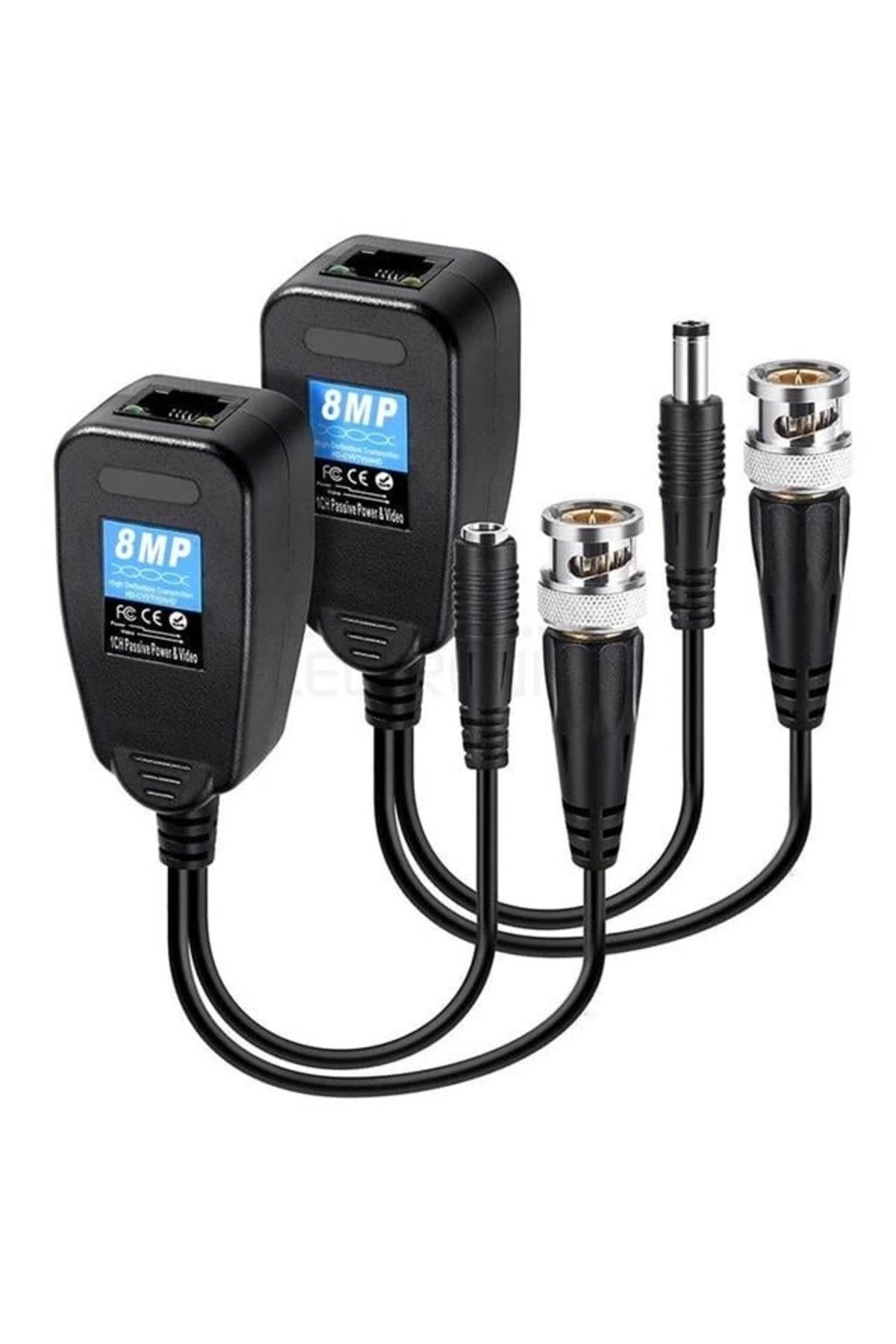 Bnc To Rj45 Video Balun + Power Konnektör PM-3898