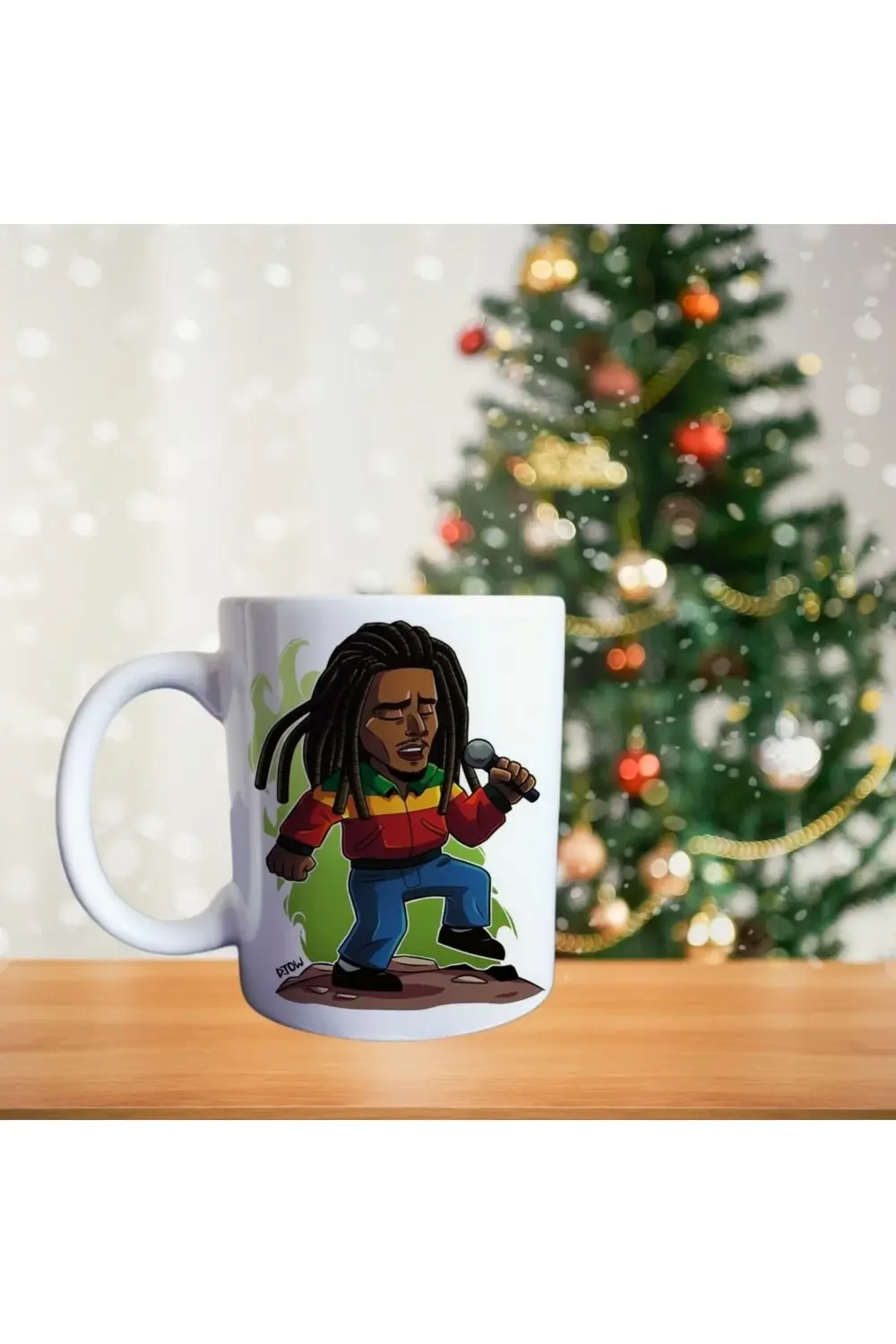 Bob Marley - Be Happy - Şarkıcı Müzik Temalı Porselen Kupa
