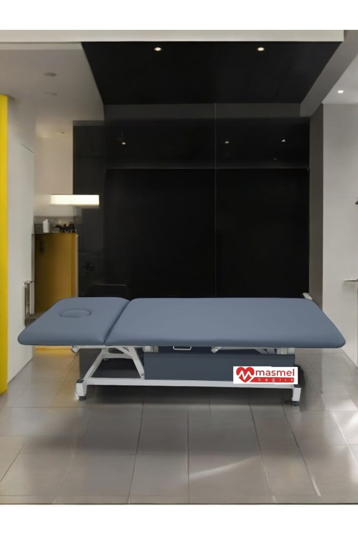 Masmel Bobath Rehabilitasyon Yatağı Tek Motorlu Başlıklı 100X190 Cm