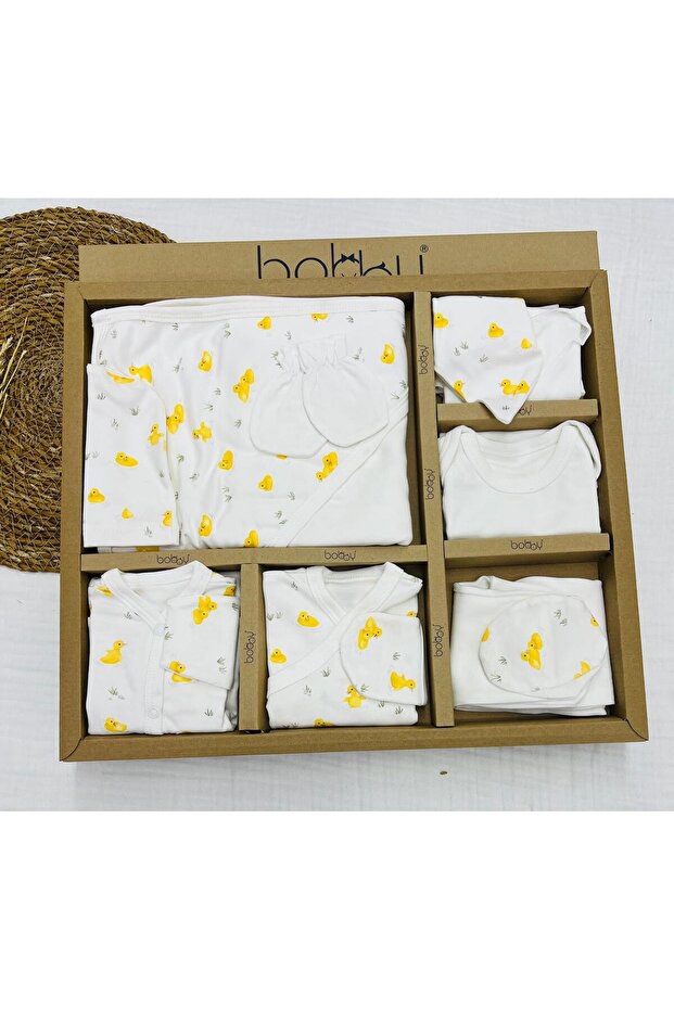 Bobby Baby %100 Pamuk Sevimli Ördekler Desenli 10'lu Hastane Çıkı