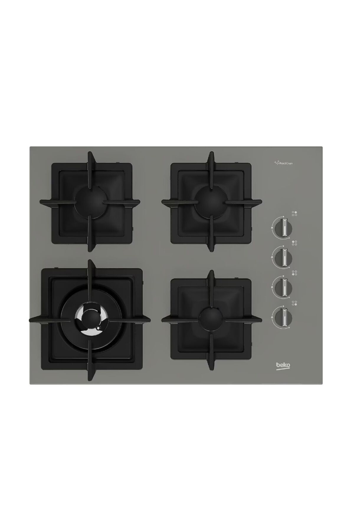 Beko Bocd K 6510 Dwyg Gri Wok Gözlü Cam Ankastre Ocak