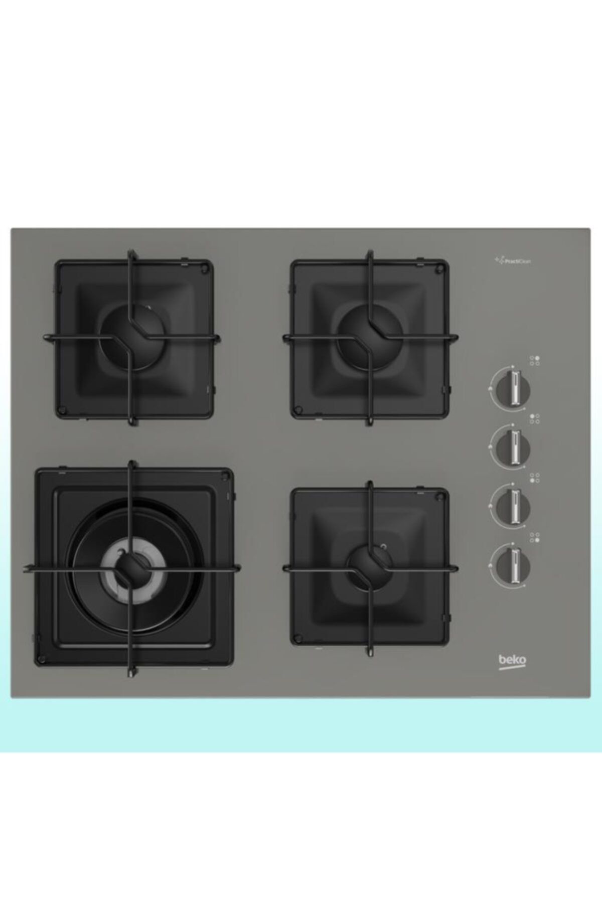 Beko Bocd K 6510 Ewg Cam Ankastre Gri Doğalgazli Ocak