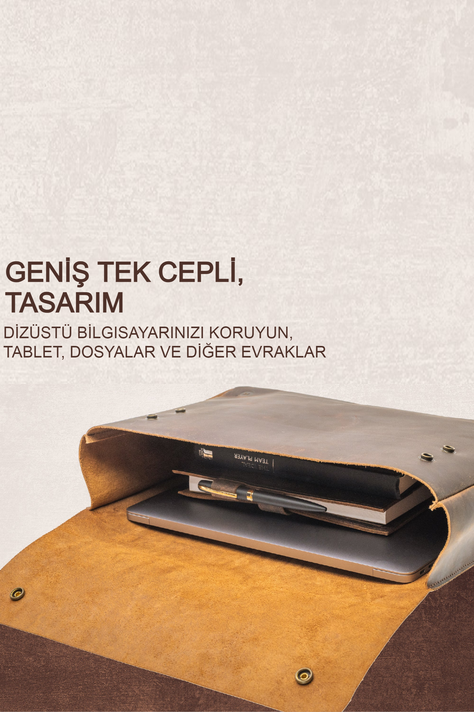 Bodo Evrak Çantası %100 Hakiki Manda Derisi