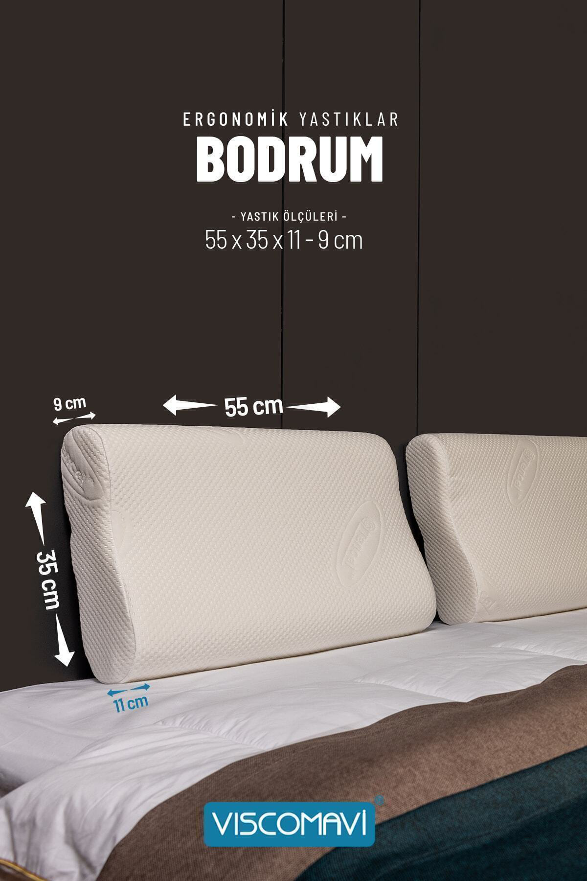 Bodrum Ergonomik & Ortopedik| Boyun destekli |Doğal Lif Kılıflı |