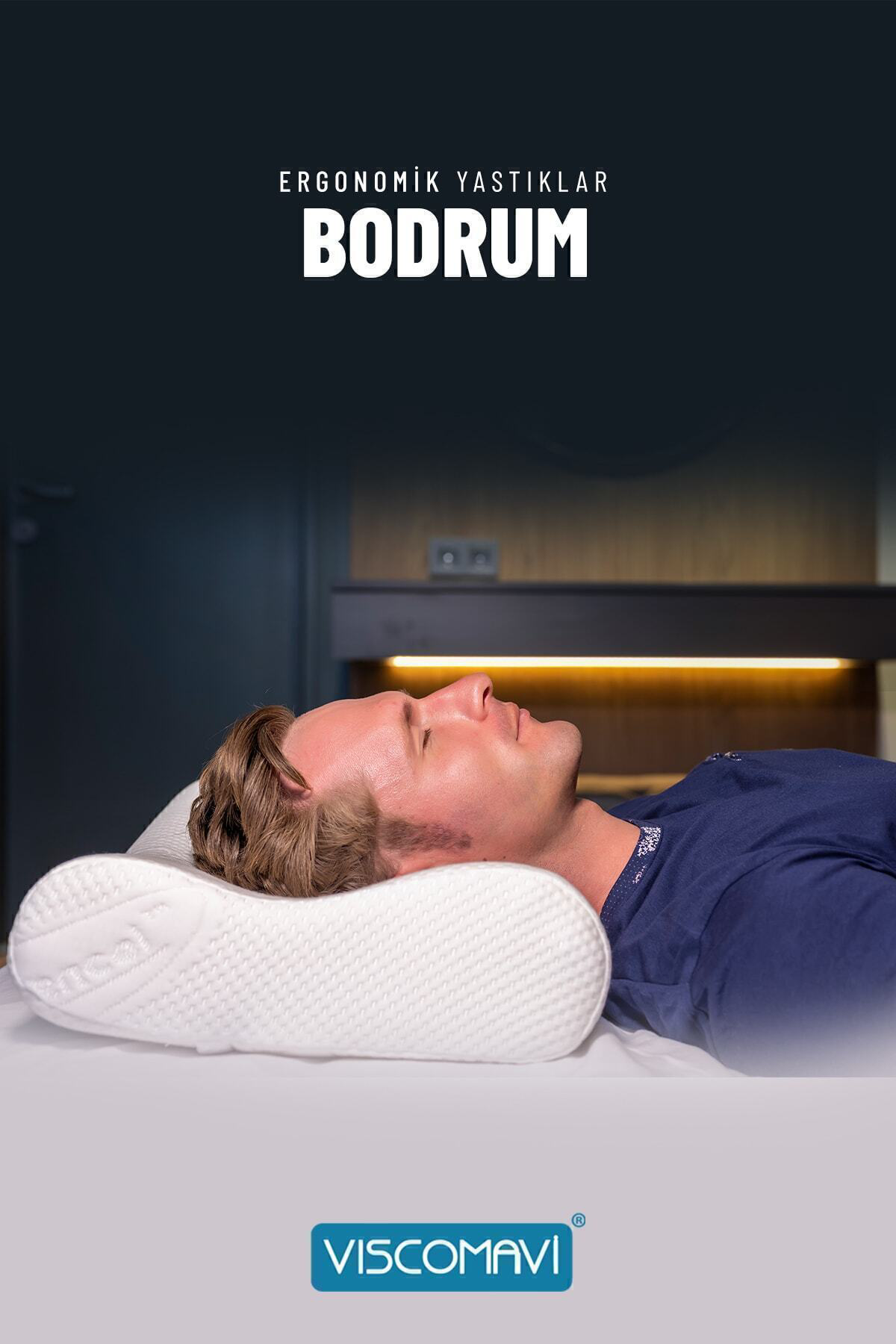 Bodrum Ergonomik & Ortopedik| Boyun destekli |Doğal Lif Kılıflı |