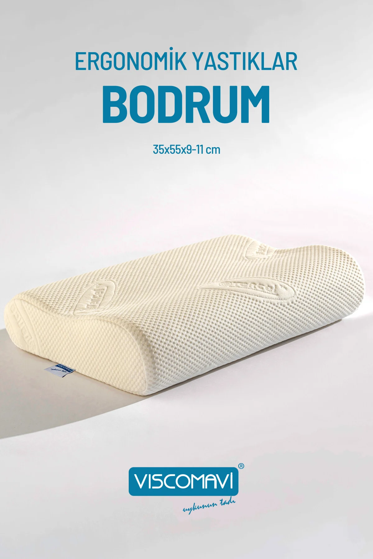 Bodrum Ergonomik & Ortopedik| Boyun destekli |Doğal Lif Kılıflı |