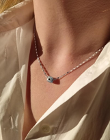 Tükkan Accessories Bodrum Taşi Nazar Detayli Kolye-0Kol74