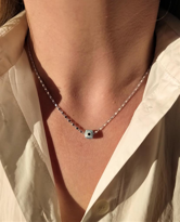 Tükkan Accessories Bodrum Taşi Nazar Detayli Kolye-0Kol74