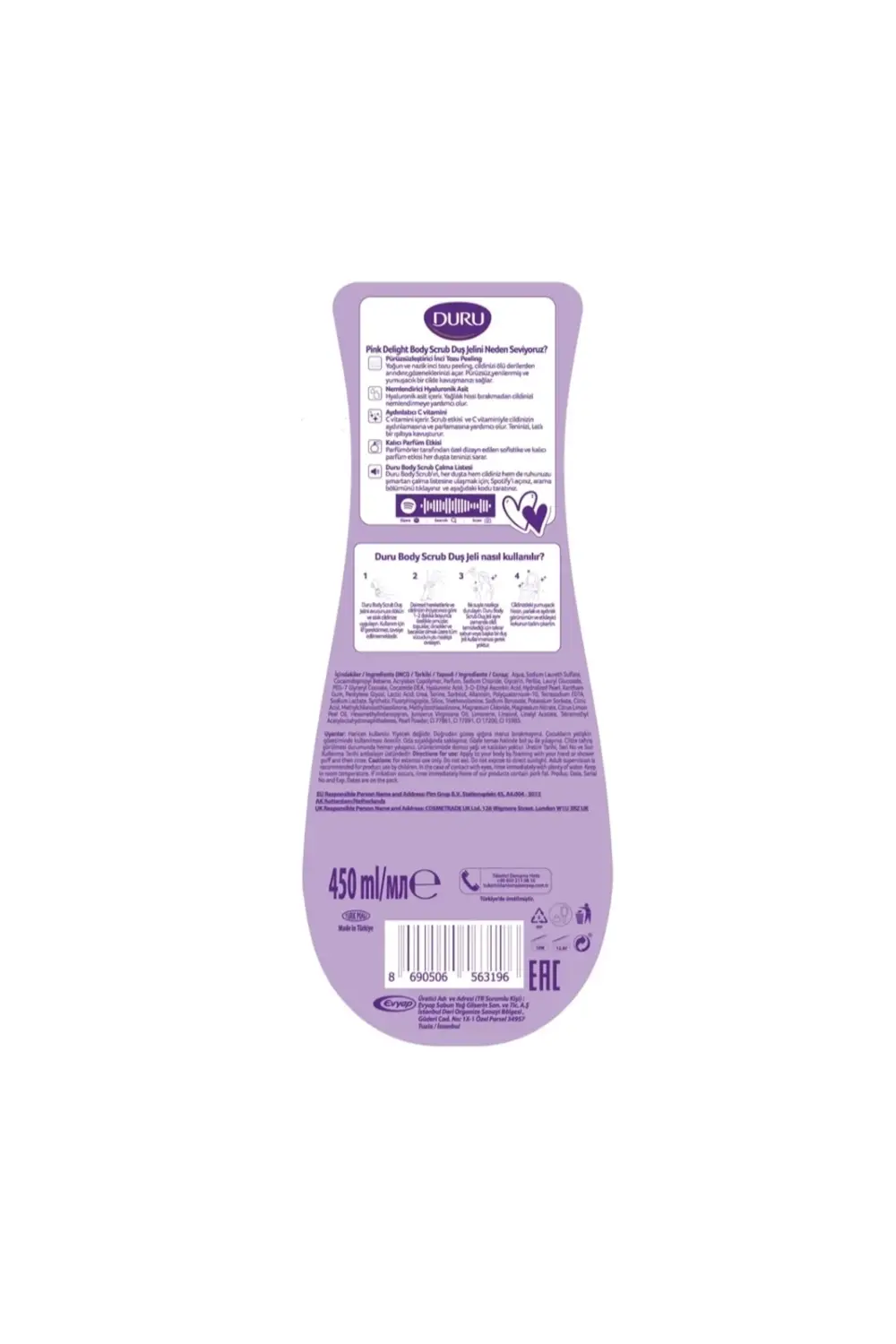 Body Scrob Pink Delight Duş Jeli 450 ml.