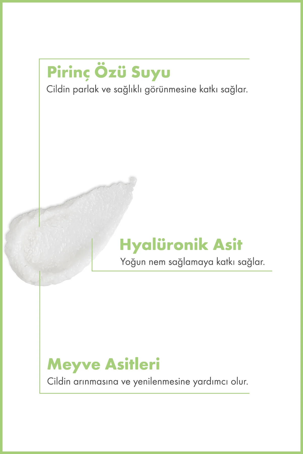 Body Scrub | Pirinç Suyu Vücut Peelingi | AHA + Hyalüronik Asit 2