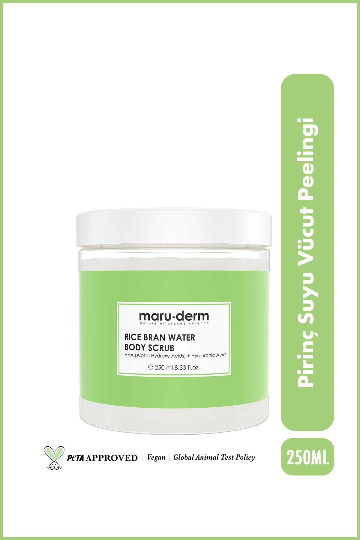 Body Scrub | Pirinç Suyu Vücut Peelingi | AHA + Hyalüronik Asit 2