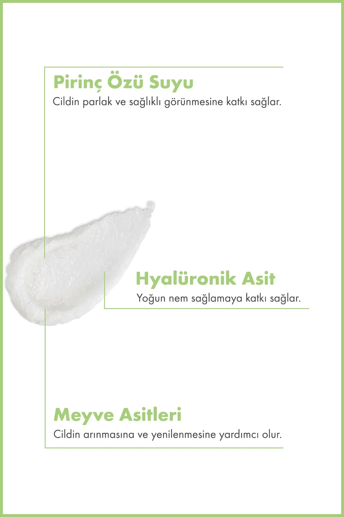 Body Scrub | Pirinç Suyu Vücut Peelingi | AHA + Hyalüronik Asit 250 ML - Görsel 2
