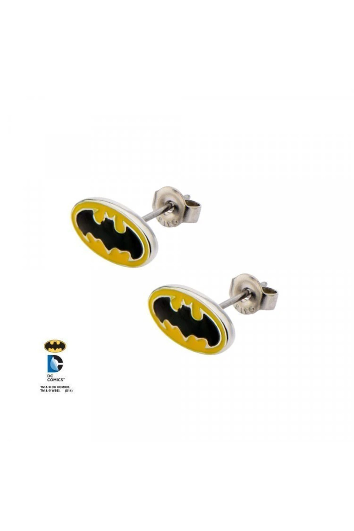 Body Vibe DC Comics Batman Logo Steel Geçmeli Küpe