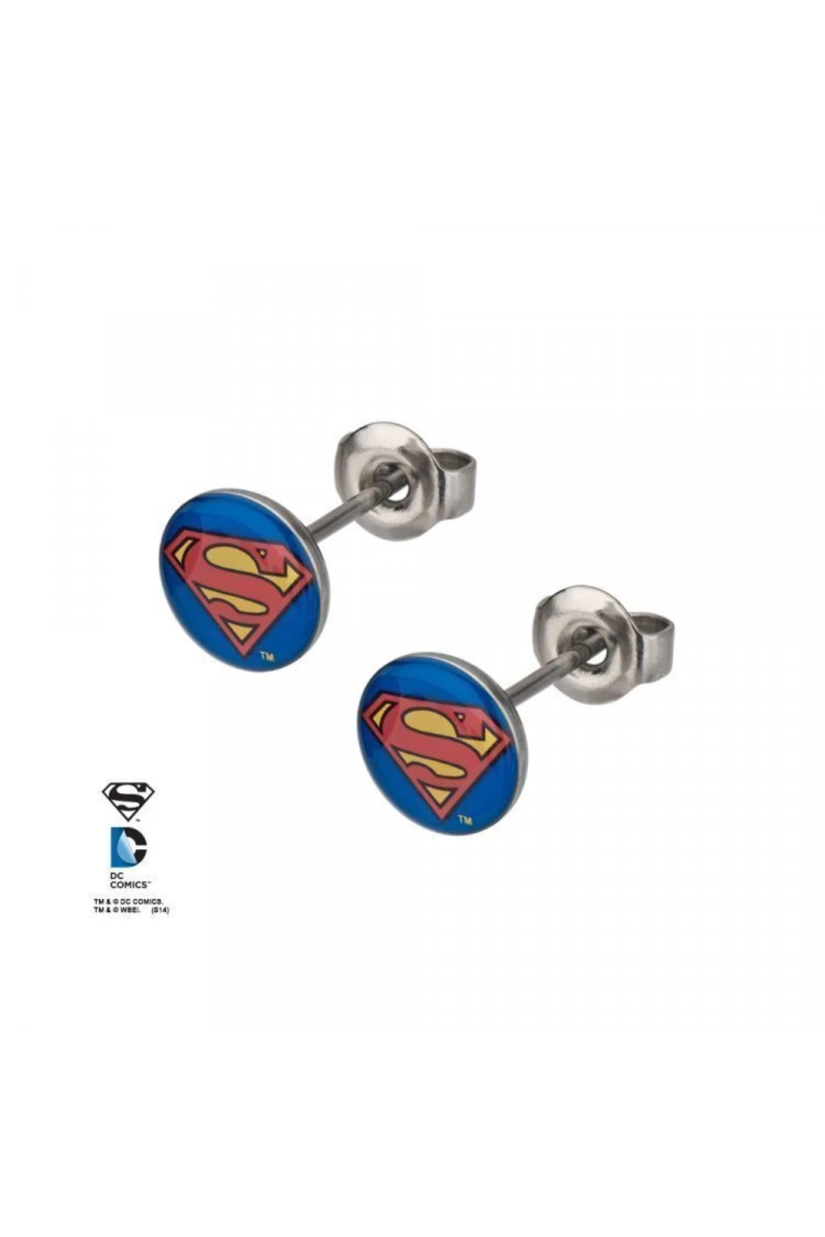 Body Vibe DC Comics Paslanmaz Çelik 8mm Superman Logo Geçmeli Küp