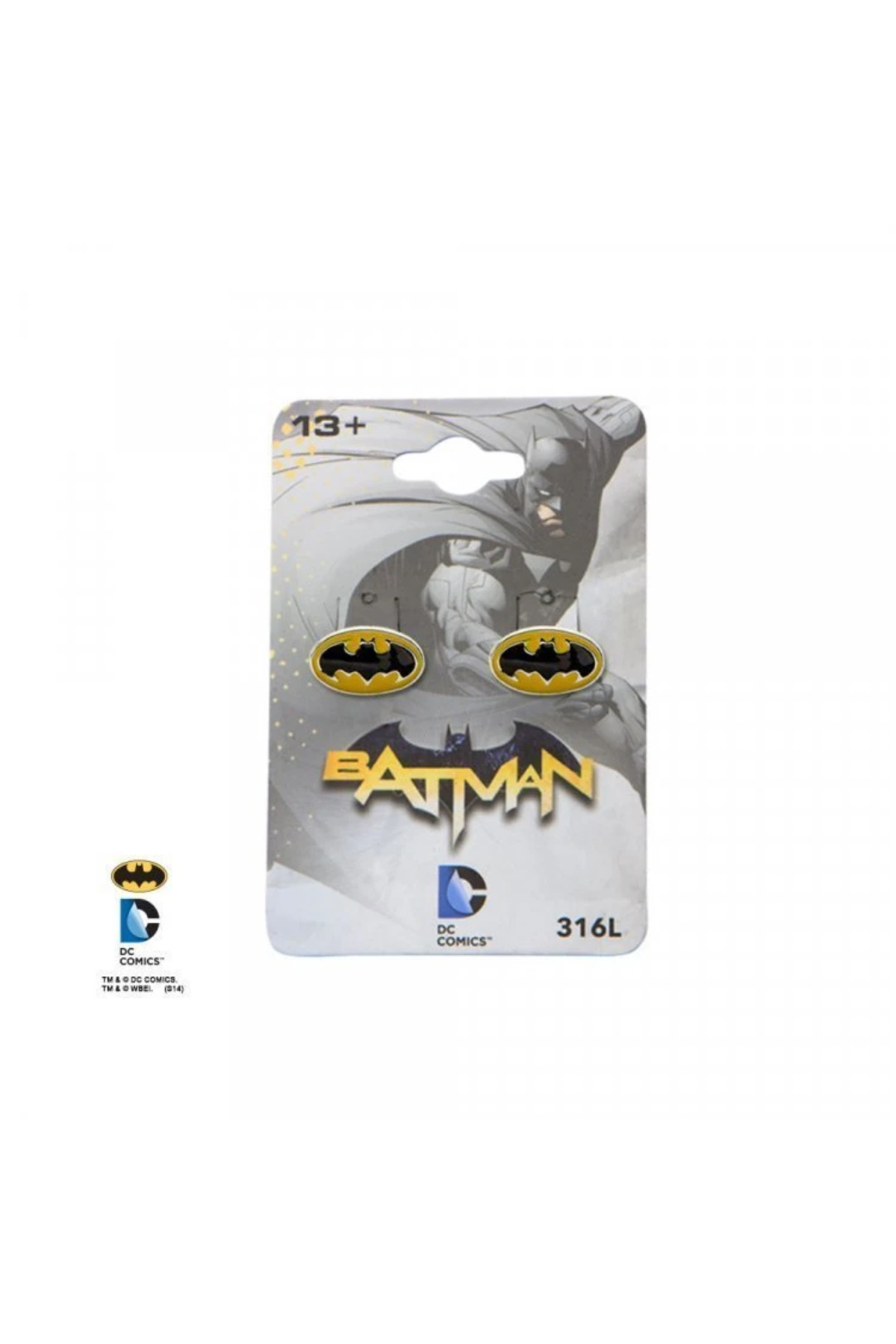Body Vibe DC Comics Batman Logo Steel Geçmeli Küpe