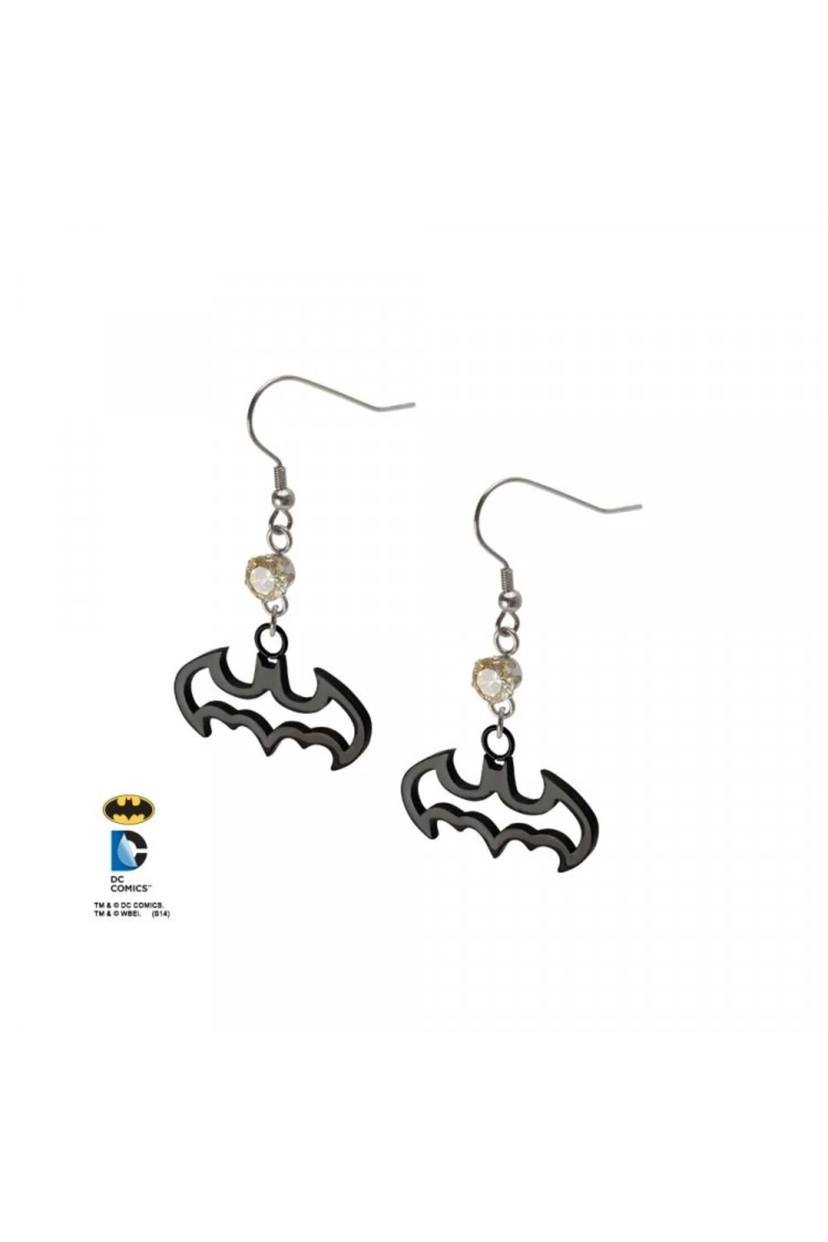 Body Vibe DC Comics Siyah Kaplama Batman Cut Out Kanca Küpe