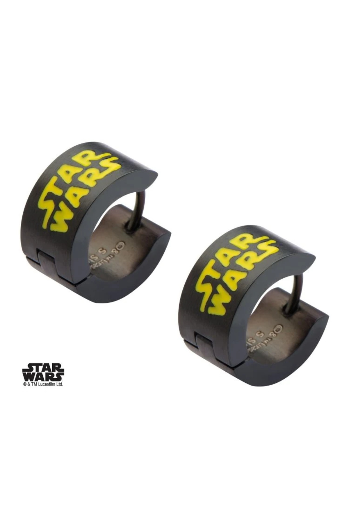 Body Vibe Star Wars Logo Huggie Küpe (Siyah)