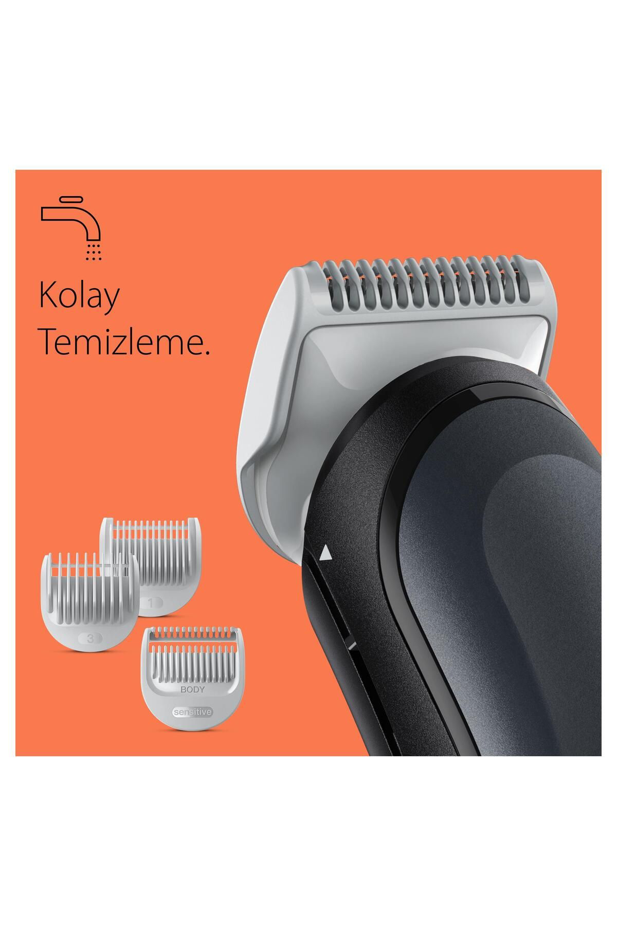 Bodygroomer 3 Bg 3340 Skinshield Teknolojisi, 3 Ek Parçalı Vücut 