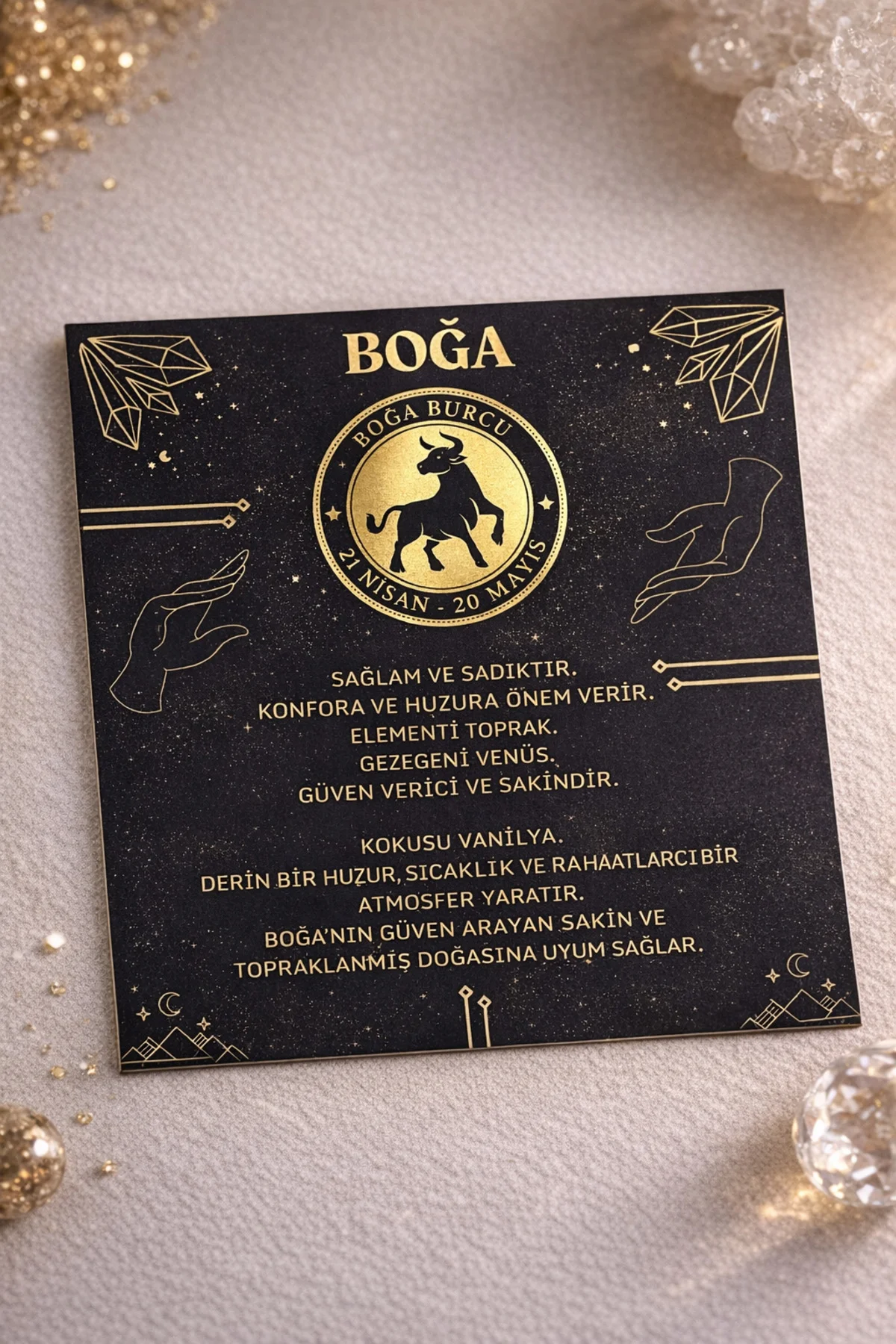 Boğa Burç Kişiye Özel Mum Seti %100 Doğal (Soya Wax)